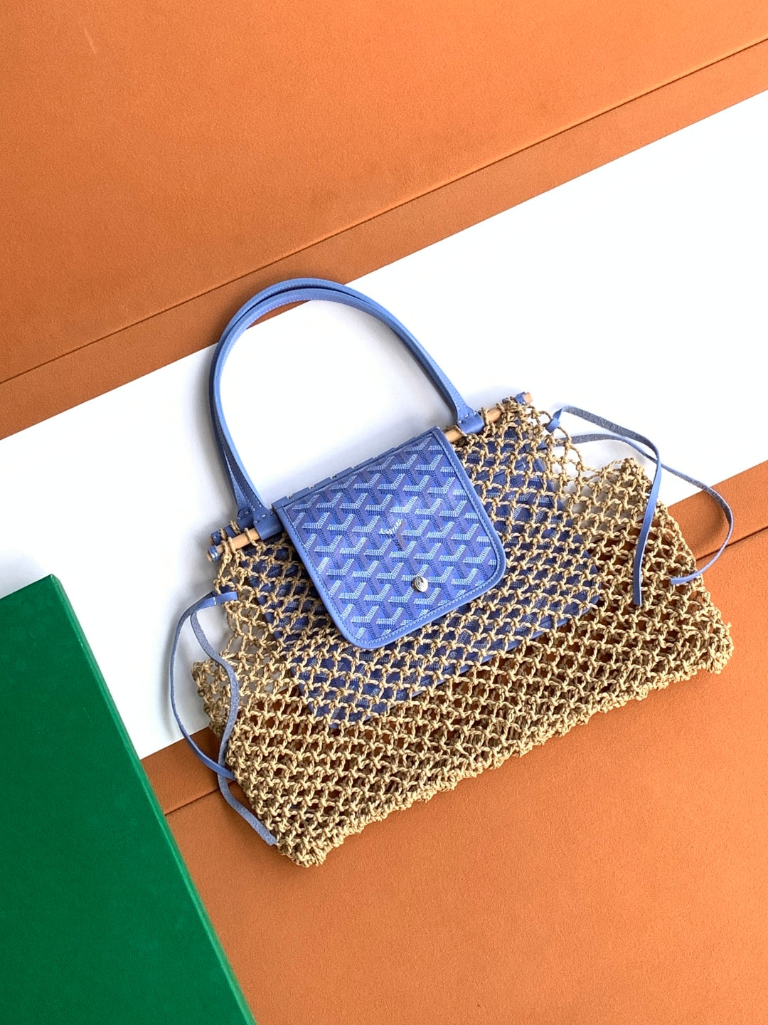 Goyard GY8112 Sac Aligre PM Mesh Bag Blue - Default Title - View 1