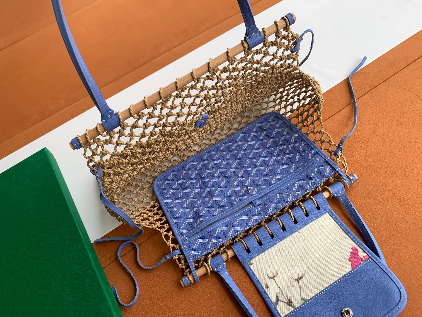 Goyard GY8112 Sac Aligre PM Mesh Bag Blue - Default Title - View 4
