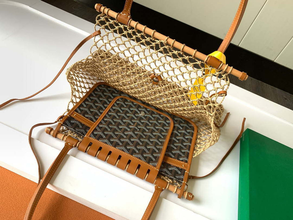 Goyard GY8112 Sac Aligre PM Mesh Bag Black