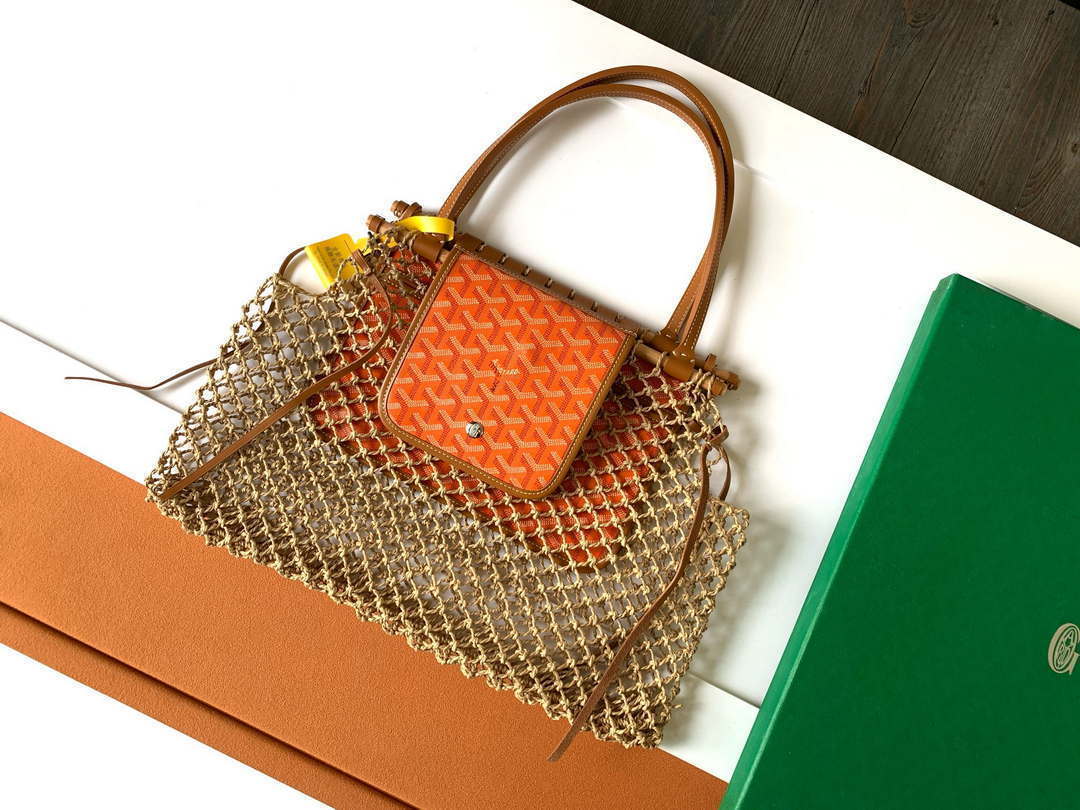 Goyard GY8112 Sac Aligre PM Mesh Bag Orange