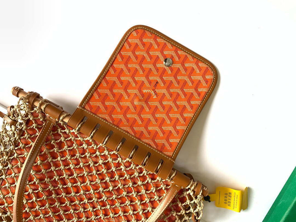 Goyard GY8112 Sac Aligre PM Mesh Bag Orange