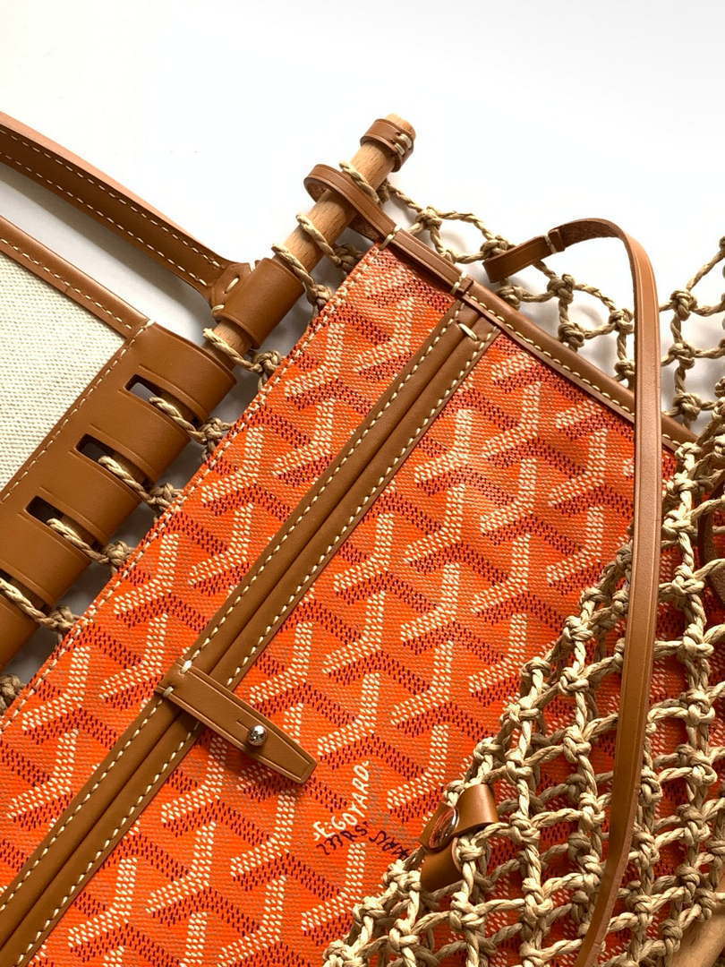 Goyard GY8112 Sac Aligre PM Mesh Bag Orange
