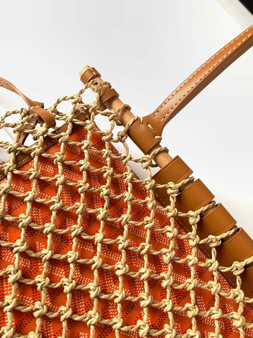 Goyard GY8112 Sac Aligre PM Mesh Bag Orange