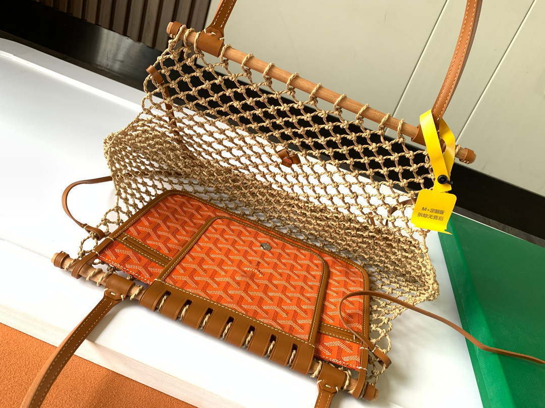 Goyard GY8112 Sac Aligre PM Mesh Bag Orange
