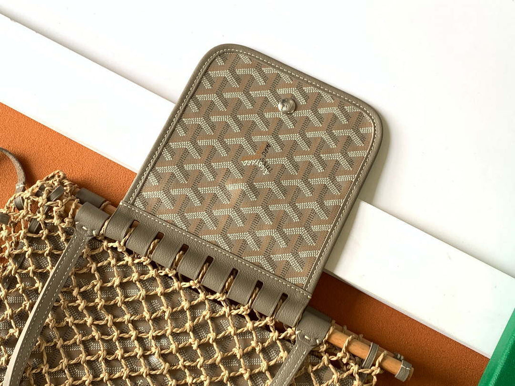 Goyard GY8112 Sac Aligre PM Mesh Bag Gray