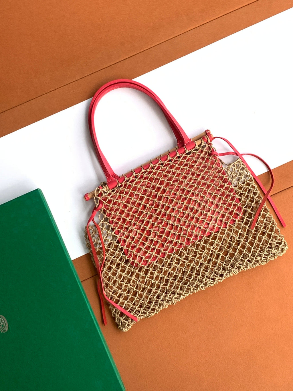 Goyard GY8112 Sac Aligre PM Mesh Bag Red