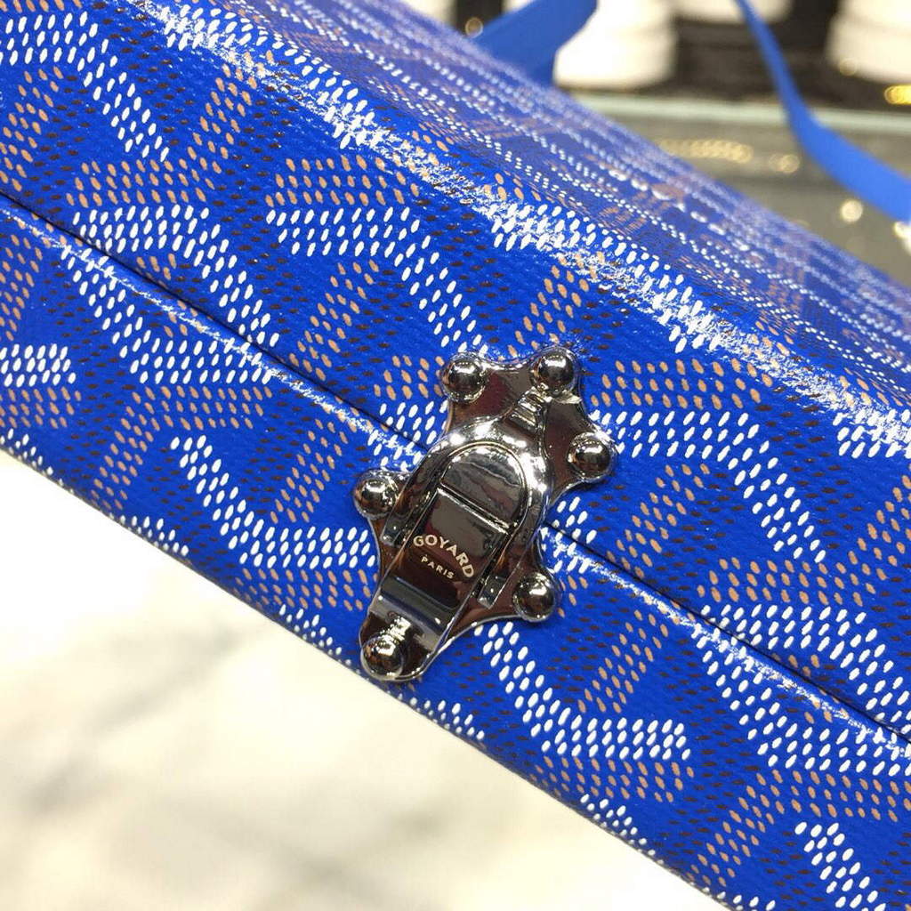 Goyard MINA08PMLTY01CL01P Minaudi¨¨re Trunk Bag Blue
