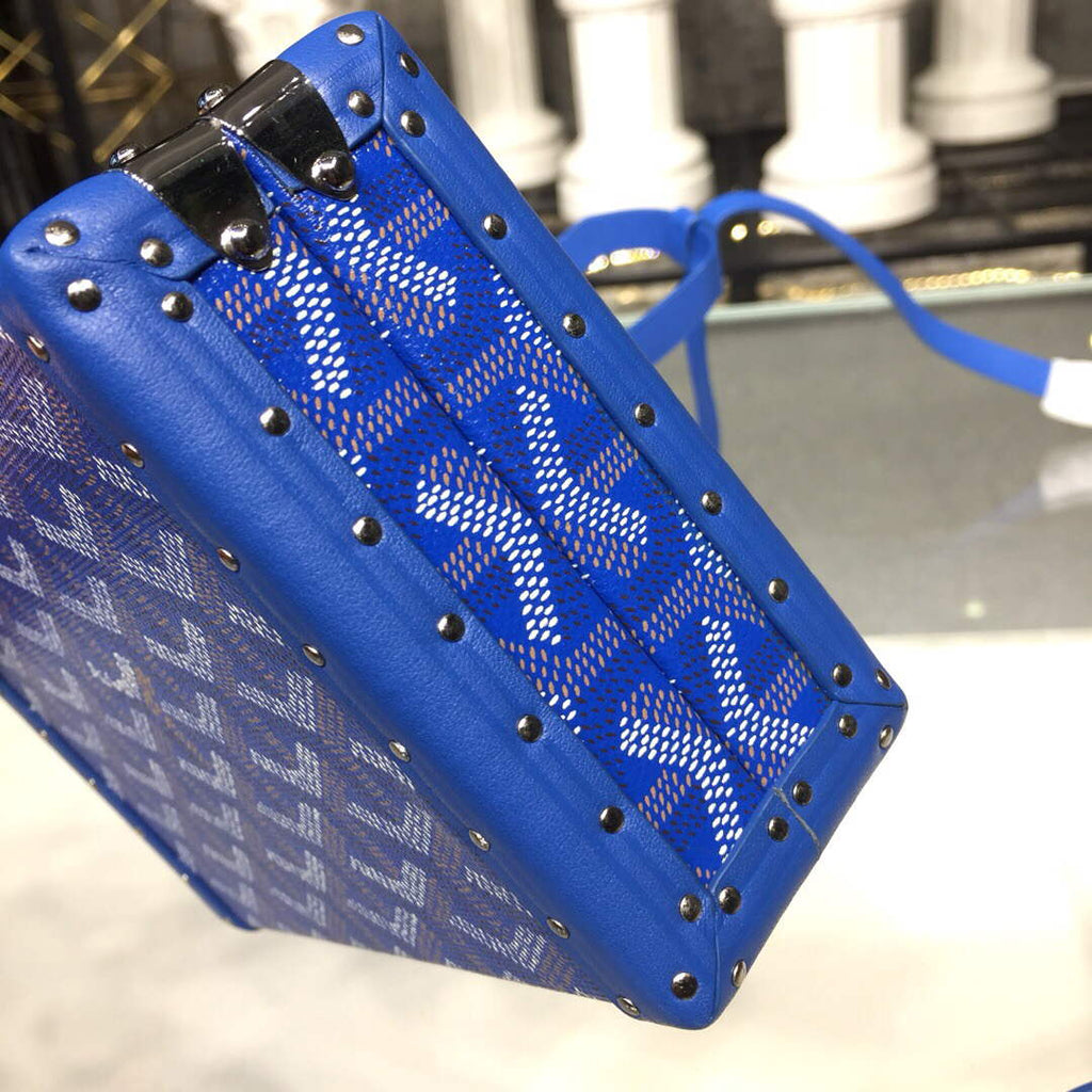 Goyard MINA08PMLTY01CL01P Minaudi¨¨re Trunk Bag Blue