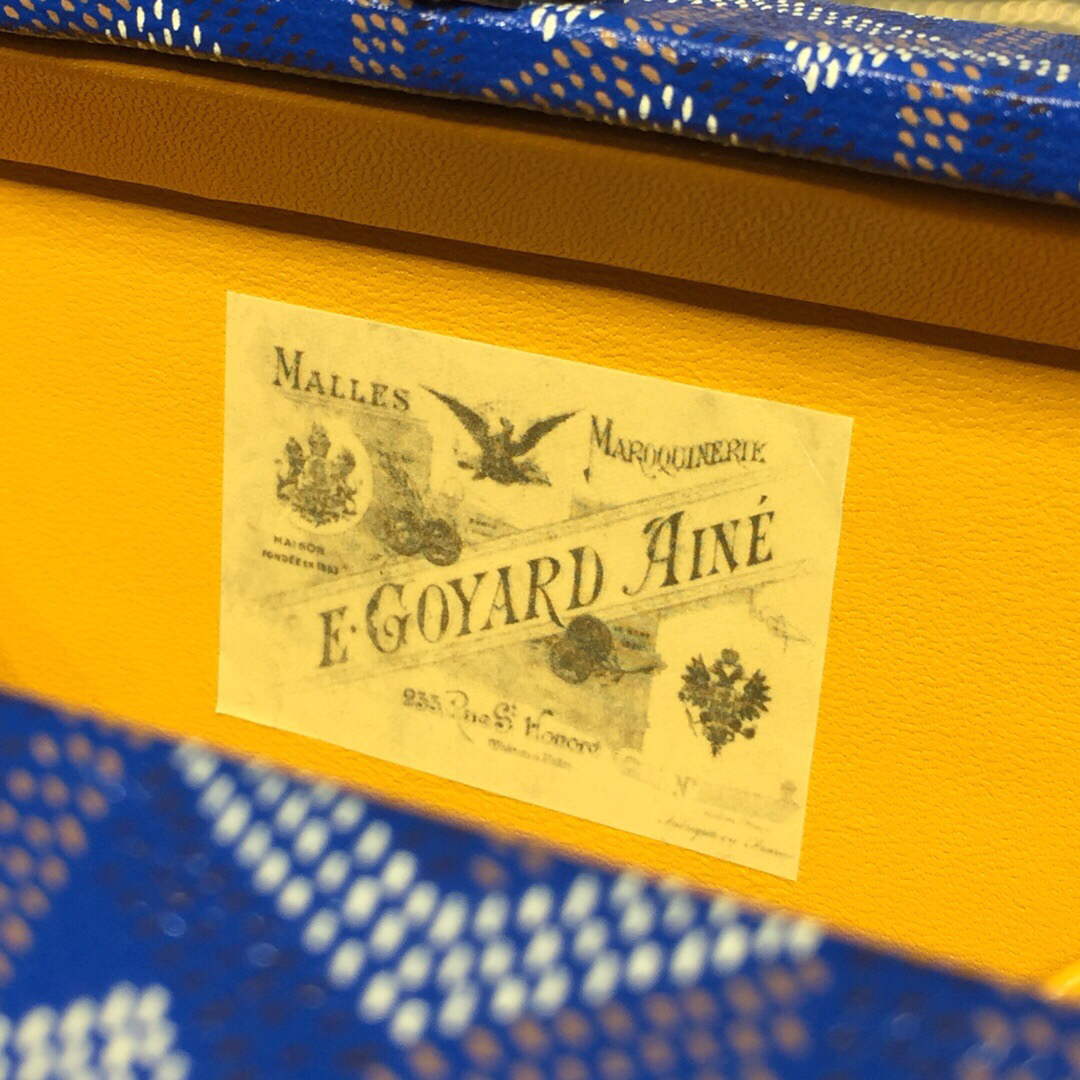 Goyard MINA08PMLTY01CL01P Minaudi¨¨re Trunk Bag Blue
