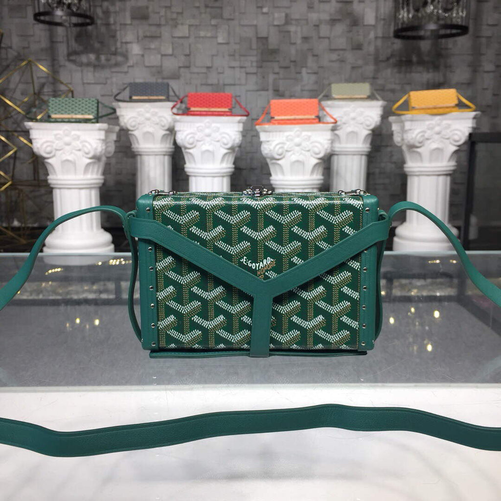 Goyard MINA08PMLTY01CL01P Minaudi¨¨re Trunk Bag Green