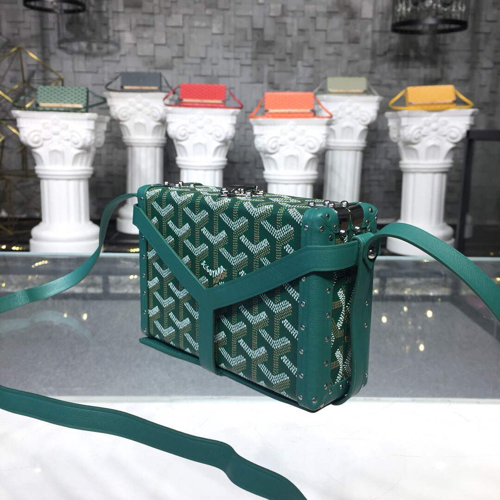 Goyard MINA08PMLTY01CL01P Minaudi¨¨re Trunk Bag Green