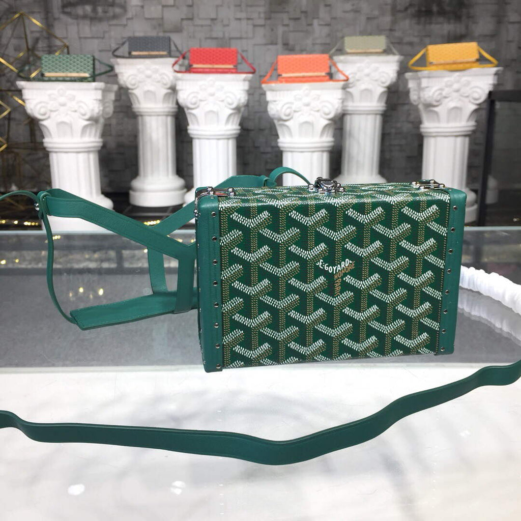 Goyard MINA08PMLTY01CL01P Minaudi¨¨re Trunk Bag Green