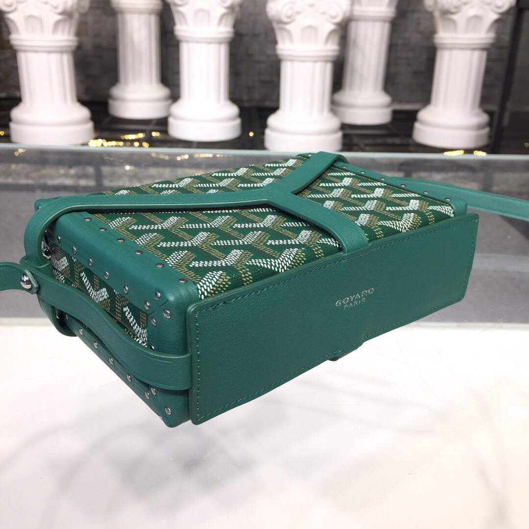 Goyard MINA08PMLTY01CL01P Minaudi¨¨re Trunk Bag Green
