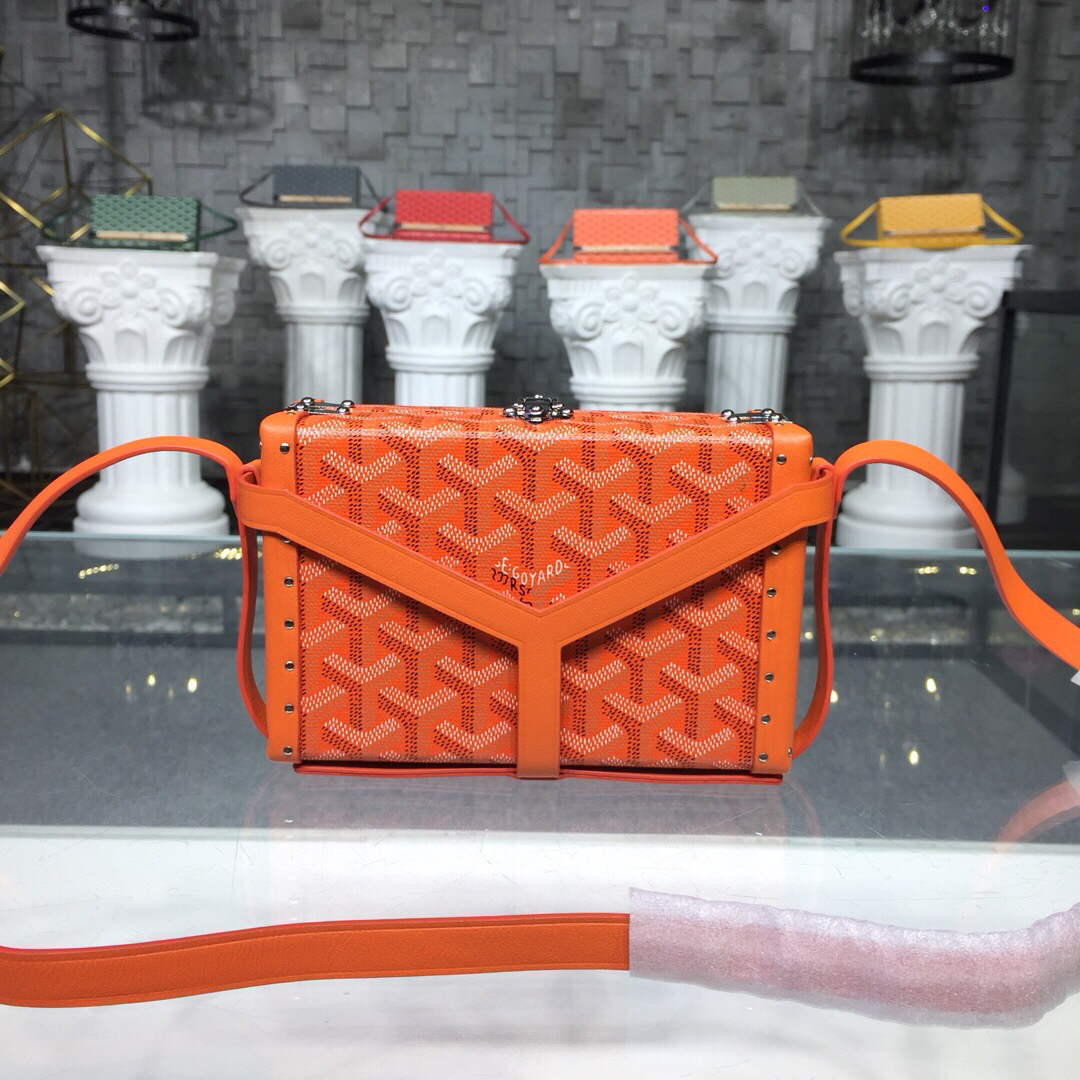 Goyard MINA08PMLTY01CL01P Minaudi¨¨re Trunk Bag Orange