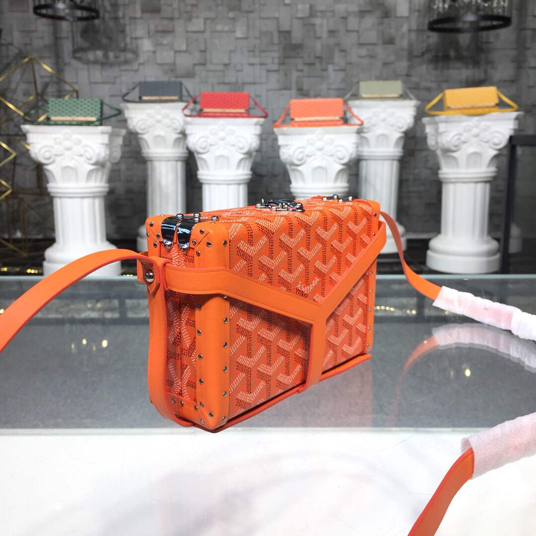Goyard MINA08PMLTY01CL01P Minaudi¨¨re Trunk Bag Orange