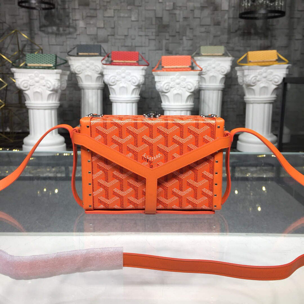 Goyard MINA08PMLTY01CL01P Minaudi¨¨re Trunk Bag Orange