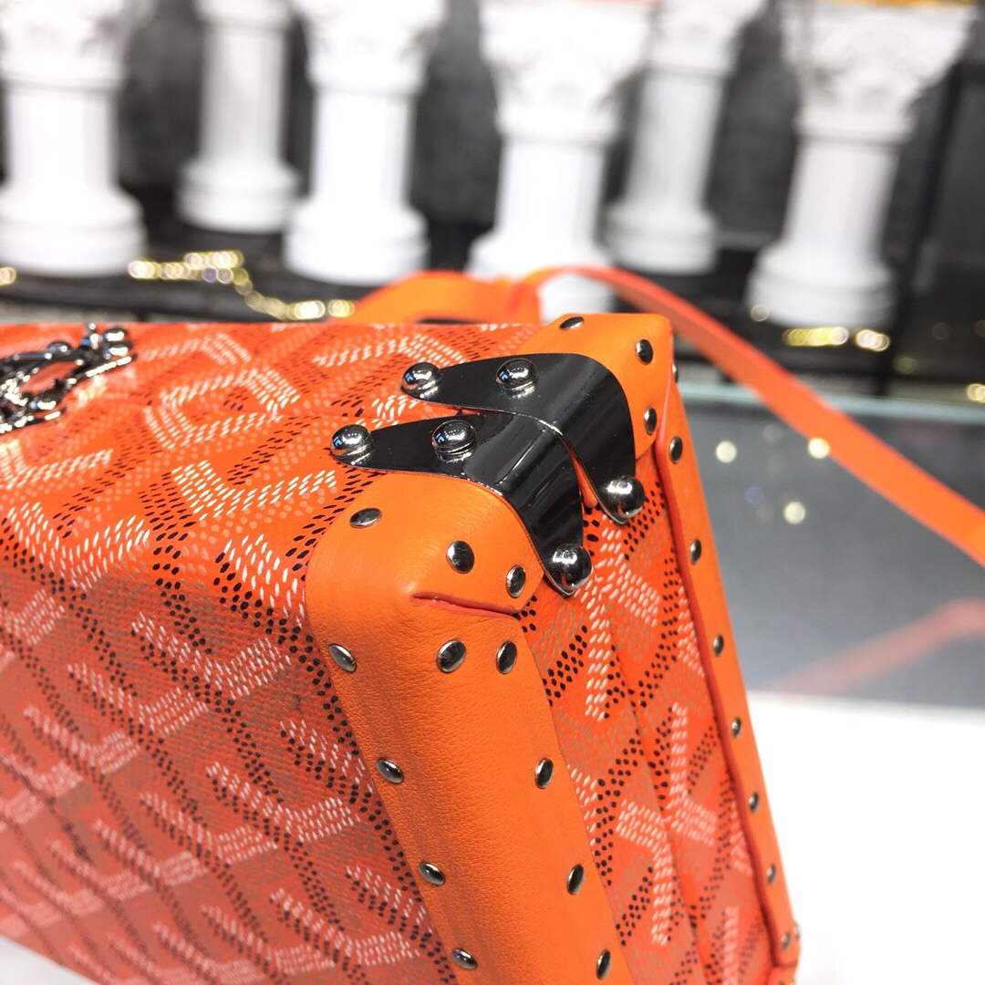 Goyard MINA08PMLTY01CL01P Minaudi¨¨re Trunk Bag Orange