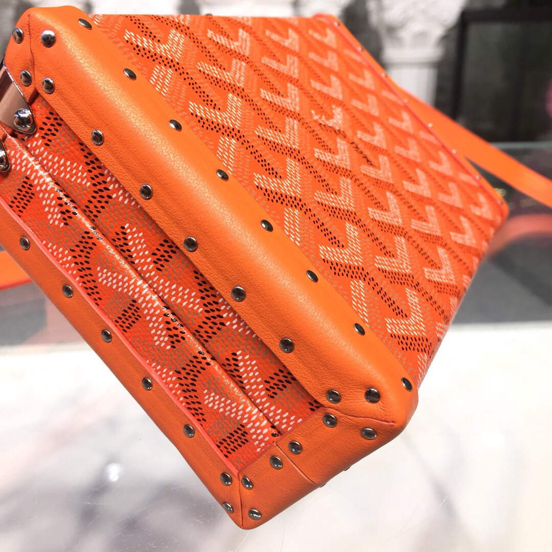 Goyard MINA08PMLTY01CL01P Minaudi¨¨re Trunk Bag Orange