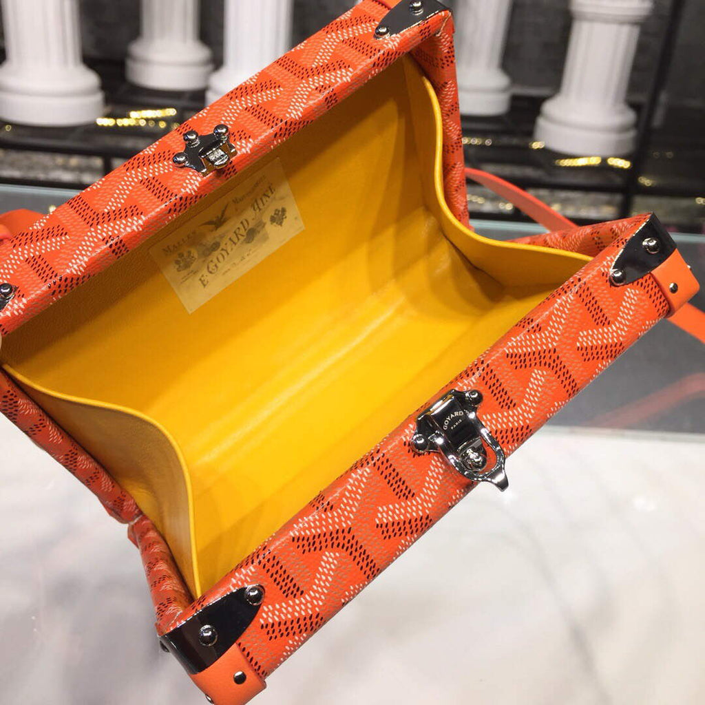 Goyard MINA08PMLTY01CL01P Minaudi¨¨re Trunk Bag Orange