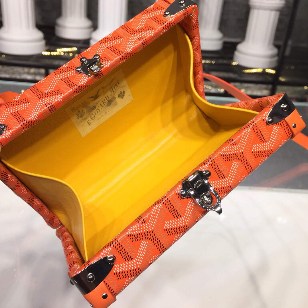 Goyard MINA08PMLTY01CL01P Minaudi¨¨re Trunk Bag Orange