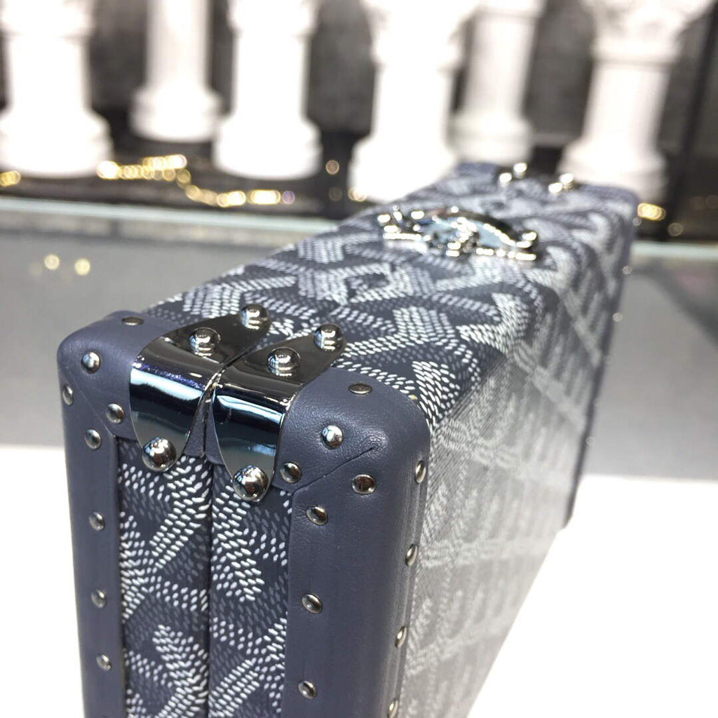Goyard MINA08PMLTY01CL01P Minaudi¨¨re Trunk Bag Gray