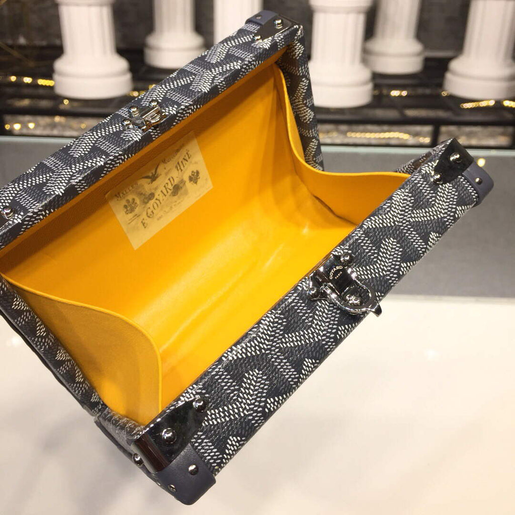 Goyard MINA08PMLTY01CL01P Minaudi¨¨re Trunk Bag Gray