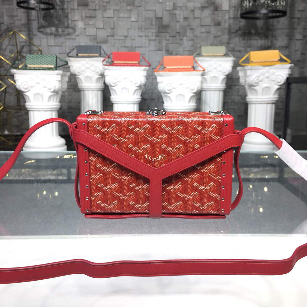 Goyard MINA08PMLTY01CL01P Minaudi¨¨re Trunk Bag Red