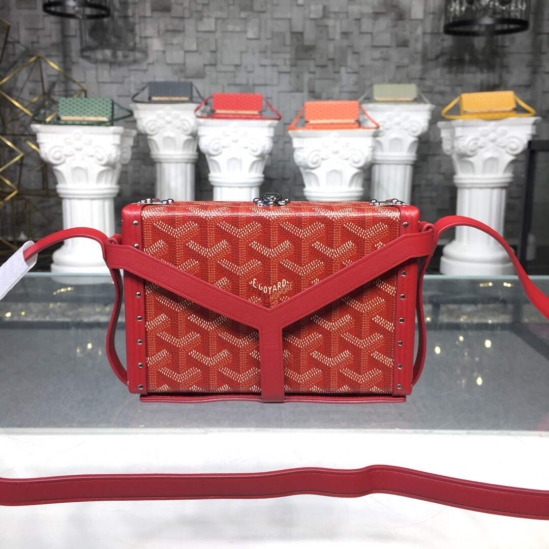 Goyard MINA08PMLTY01CL01P Minaudi¨¨re Trunk Bag Red