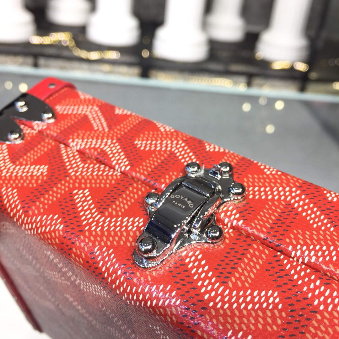 Goyard MINA08PMLTY01CL01P Minaudi¨¨re Trunk Bag Red
