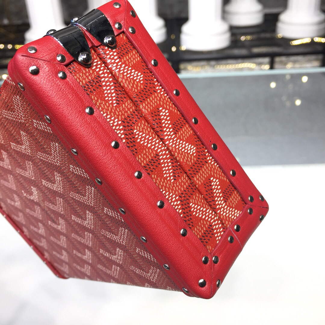 Goyard MINA08PMLTY01CL01P Minaudi¨¨re Trunk Bag Red