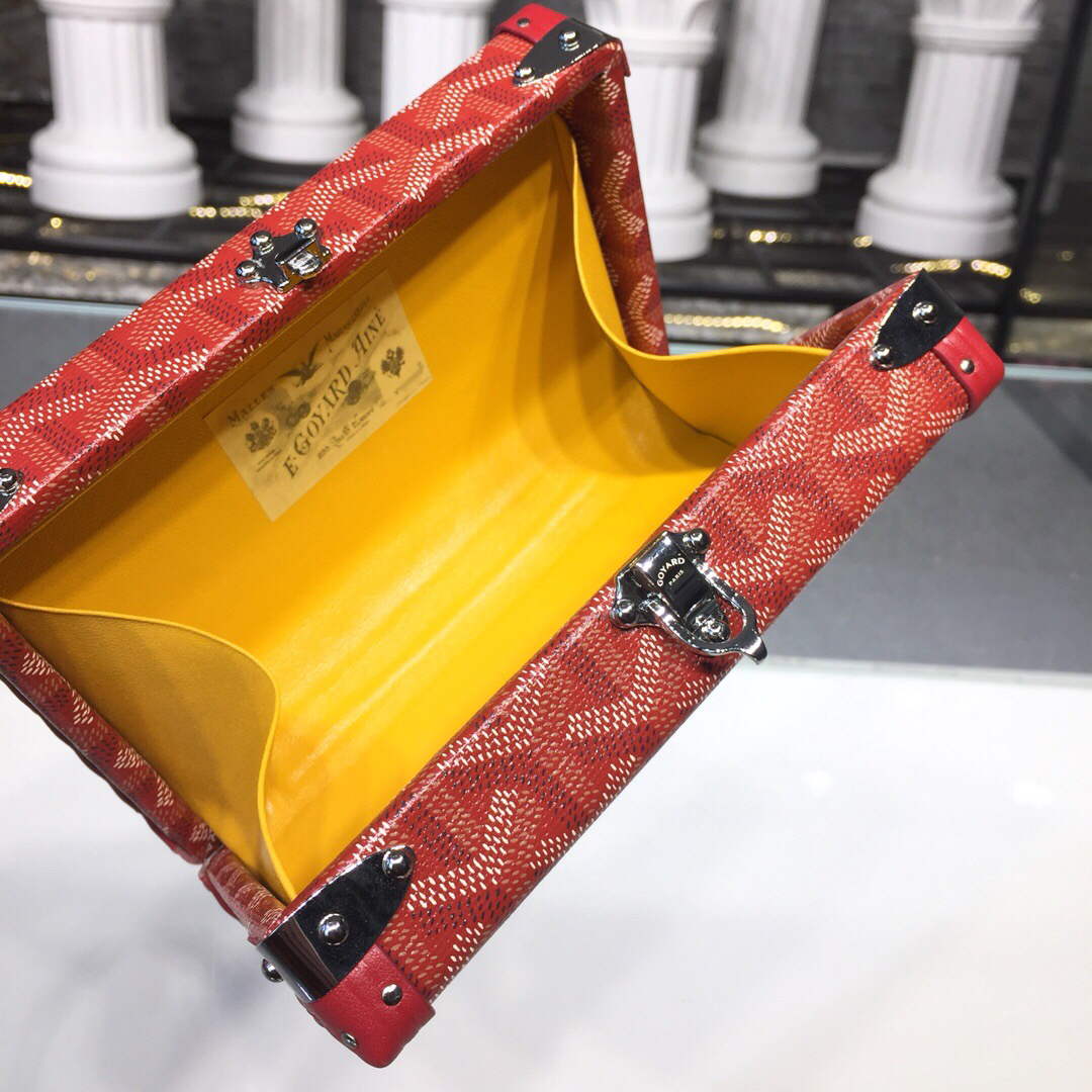 Goyard MINA08PMLTY01CL01P Minaudi¨¨re Trunk Bag Red