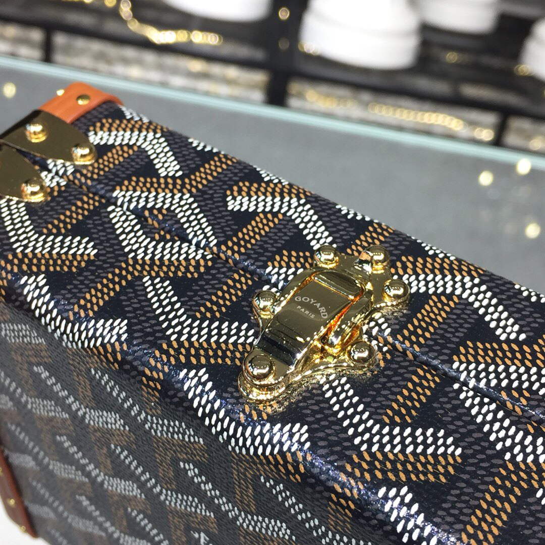 Goyard MINA08PMLTY01CL01P Minaudi¨¨re Trunk Bag Brown