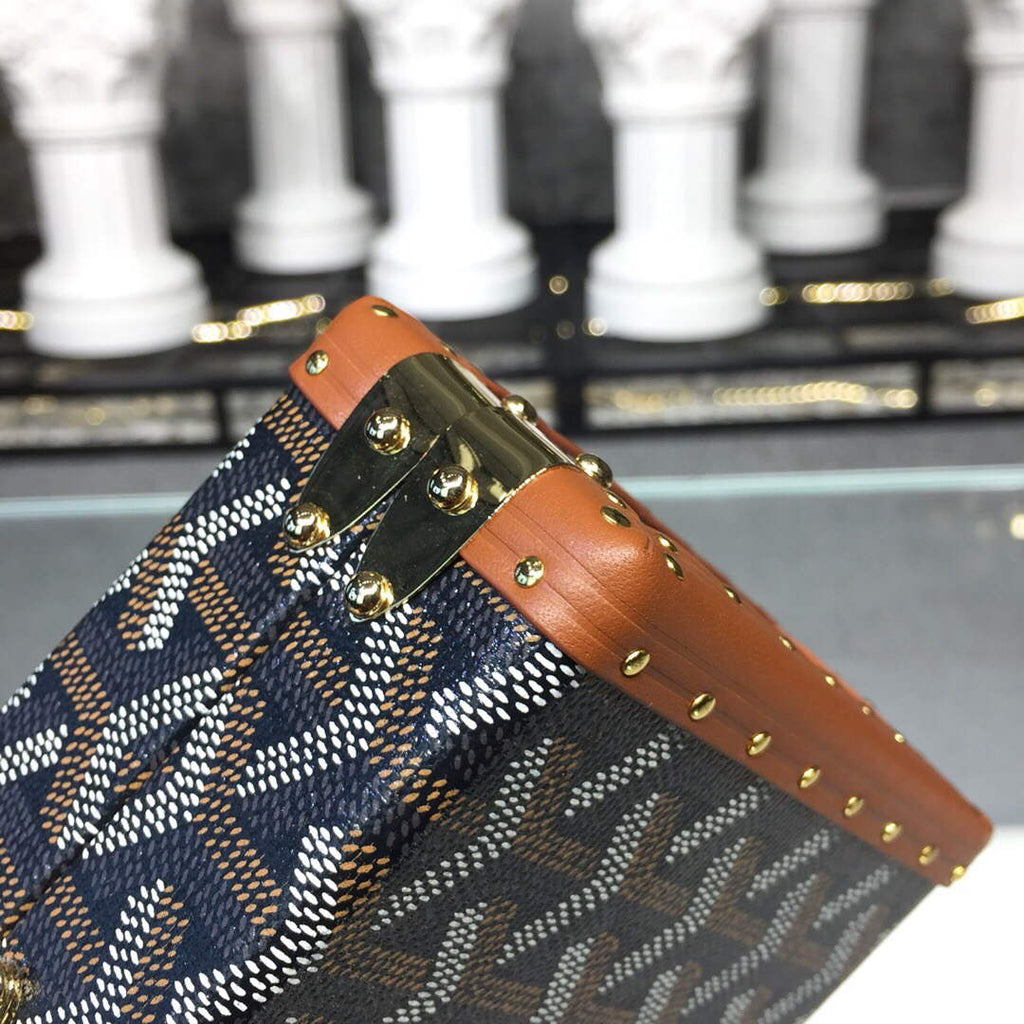 Goyard MINA08PMLTY01CL01P Minaudi¨¨re Trunk Bag Brown