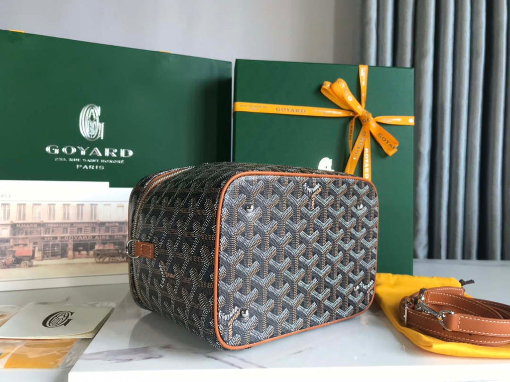 Goyard MUSEVAPMLTY01CL03P Muse Vanity Case PM Bag Brown & Black