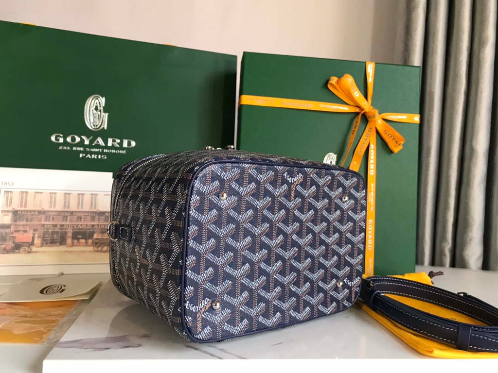 Goyard MUSEVAPMLTY01CL03P Muse Vanity Case PM Bag Navy Blue
