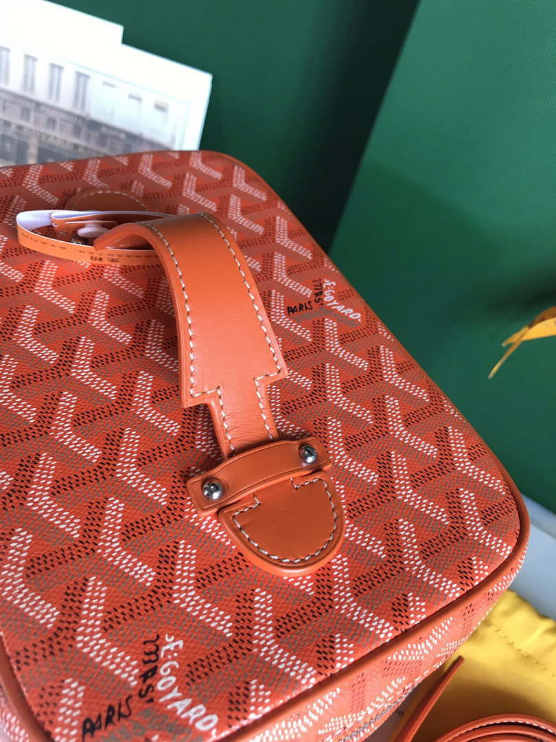 Goyard MUSEVAPMLTY01CL03P Muse Vanity Case PM Bag Orange Red