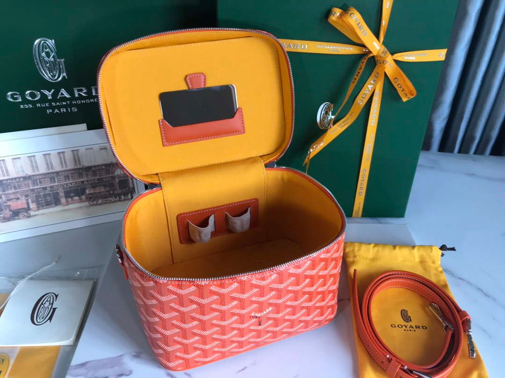 Goyard MUSEVAPMLTY01CL03P Muse Vanity Case PM Bag Orange Red