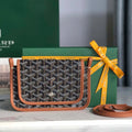 Goyard PLUMETPMLTY50CL50P Portefeuille Plumet Pocket Wallet Black& Brown - Default Title - View 1