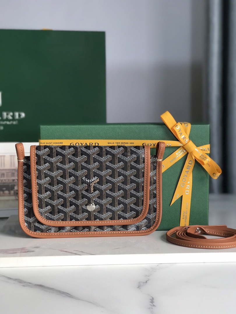 Goyard PLUMETPMLTY50CL50P Portefeuille Plumet Pocket Wallet Black& Brown