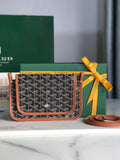 Goyard PLUMETPMLTY50CL50P Portefeuille Plumet Pocket Wallet Black& Brown