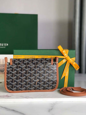 Goyard PLUMETPMLTY50CL50P Portefeuille Plumet Pocket Wallet Black& Brown - Default Title - View 2