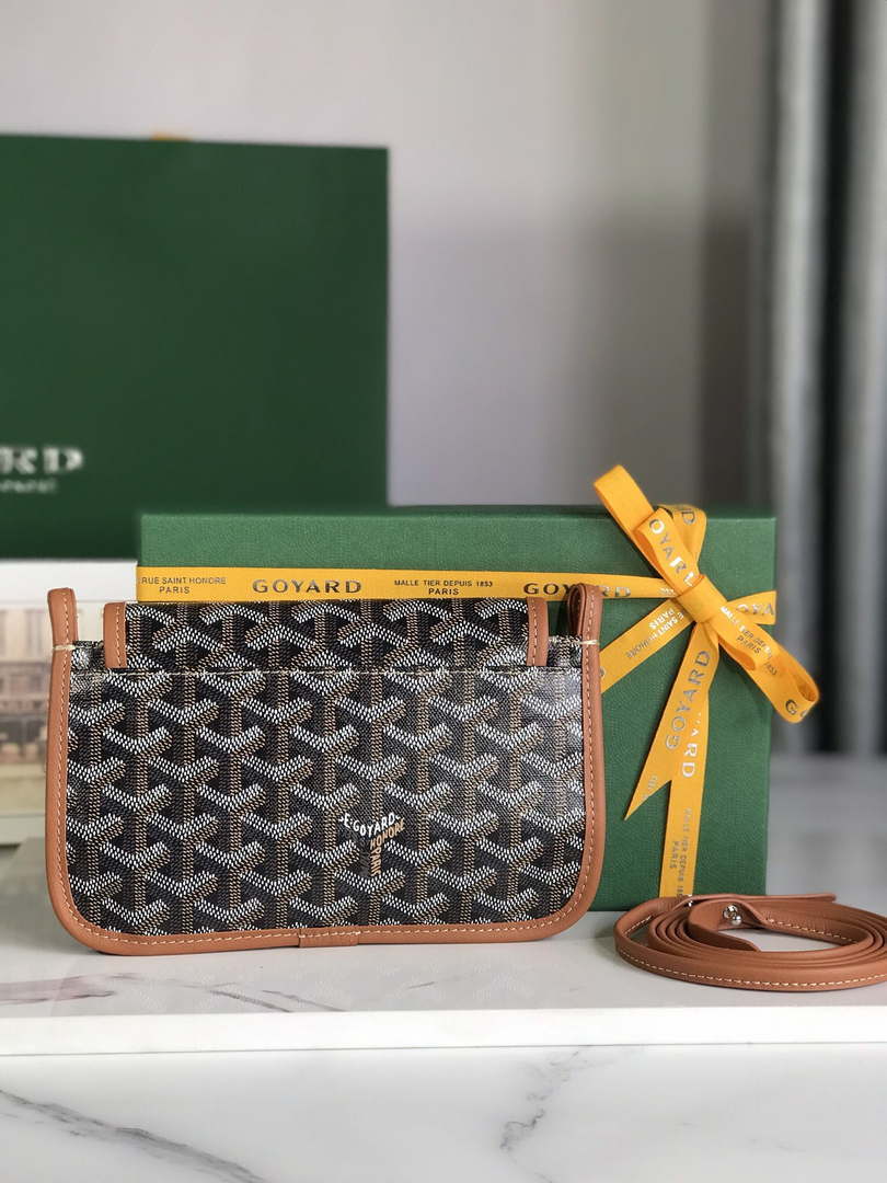 Goyard PLUMETPMLTY50CL50P Portefeuille Plumet Pocket Wallet Black& Brown