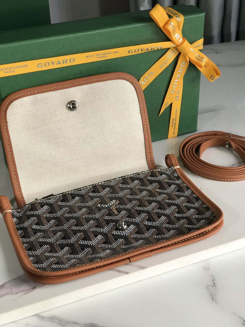 Goyard PLUMETPMLTY50CL50P Portefeuille Plumet Pocket Wallet Black& Brown