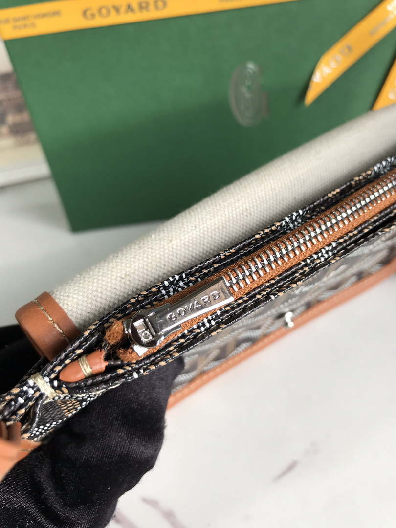 Goyard PLUMETPMLTY50CL50P Portefeuille Plumet Pocket Wallet Black& Brown - Default Title - View 7