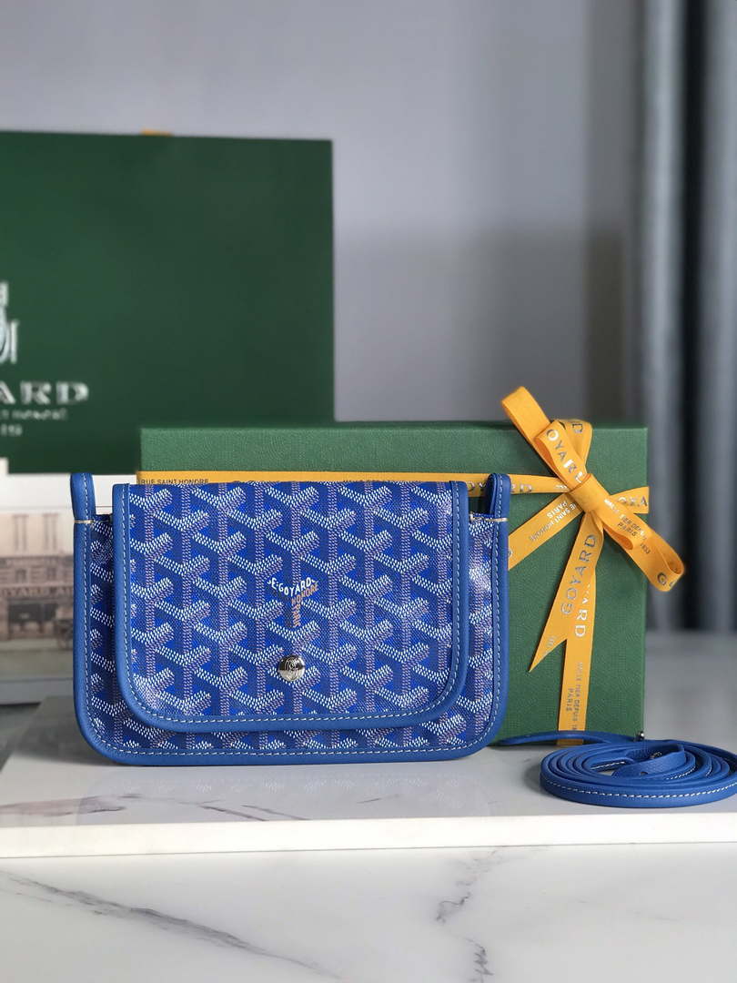 Goyard PLUMETPMLTY50CL50P Portefeuille Plumet Pocket Wallet Blue - Default Title - View 1