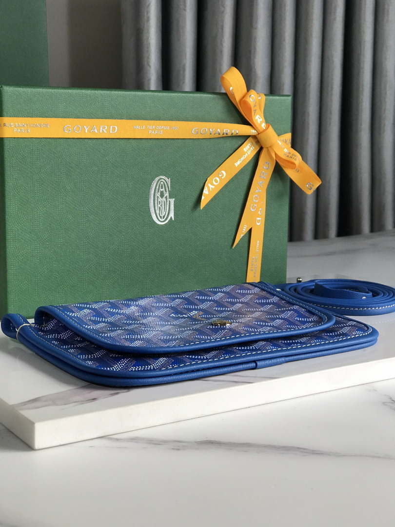 Goyard PLUMETPMLTY50CL50P Portefeuille Plumet Pocket Wallet Blue - Default Title - View 3