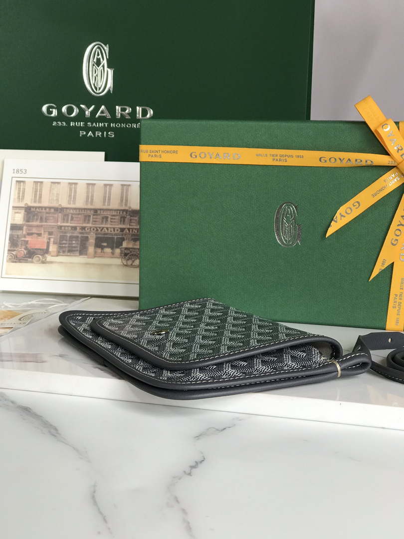 Goyard PLUMETPMLTY50CL50P Portefeuille Plumet Pocket Wallet Gray - Default Title - View 3