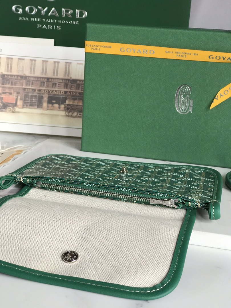 Goyard PLUMETPMLTY50CL50P Portefeuille Plumet Pocket Wallet Green