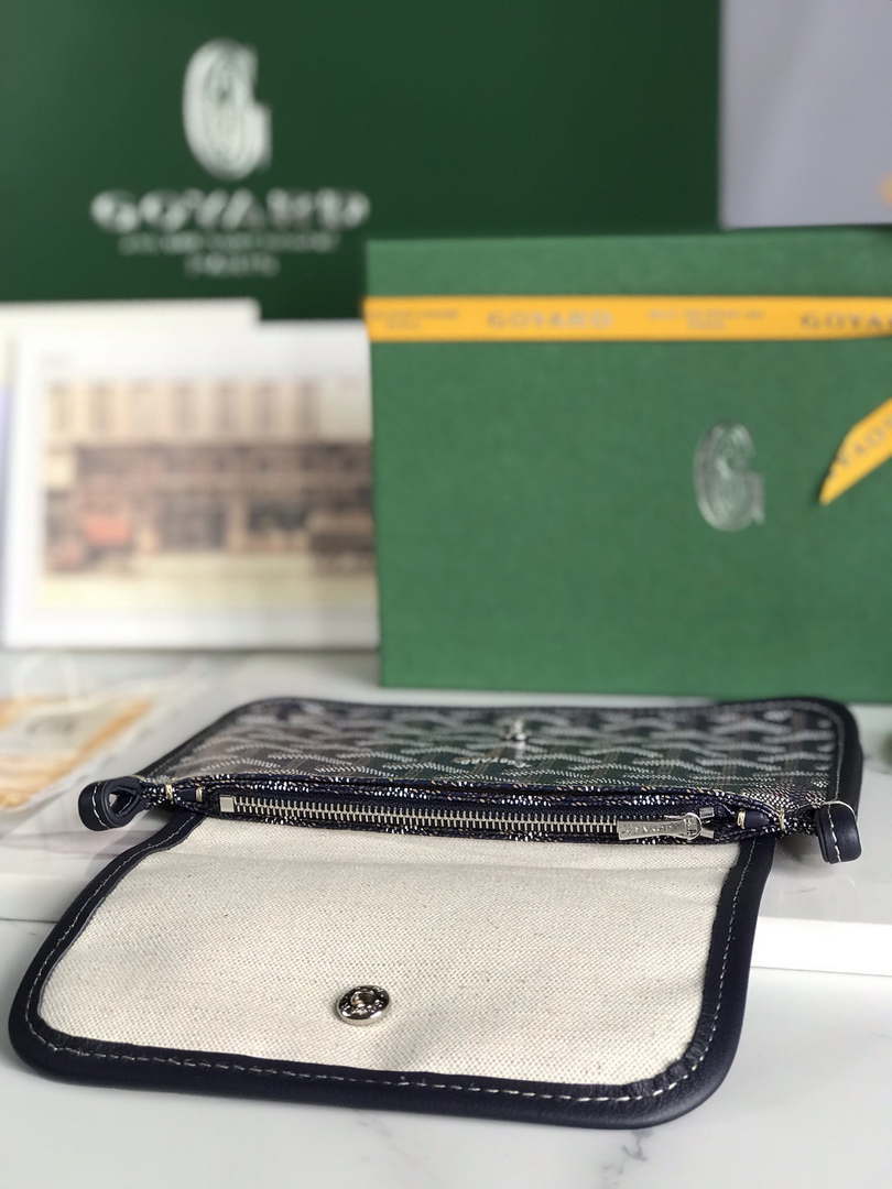Goyard PLUMETPMLTY50CL50P Portefeuille Plumet Pocket Wallet Navy Blue - Default Title - View 6