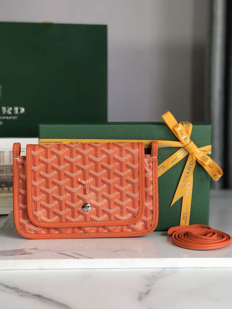 Goyard PLUMETPMLTY50CL50P Portefeuille Plumet Pocket Wallet Orange - Default Title - View 1